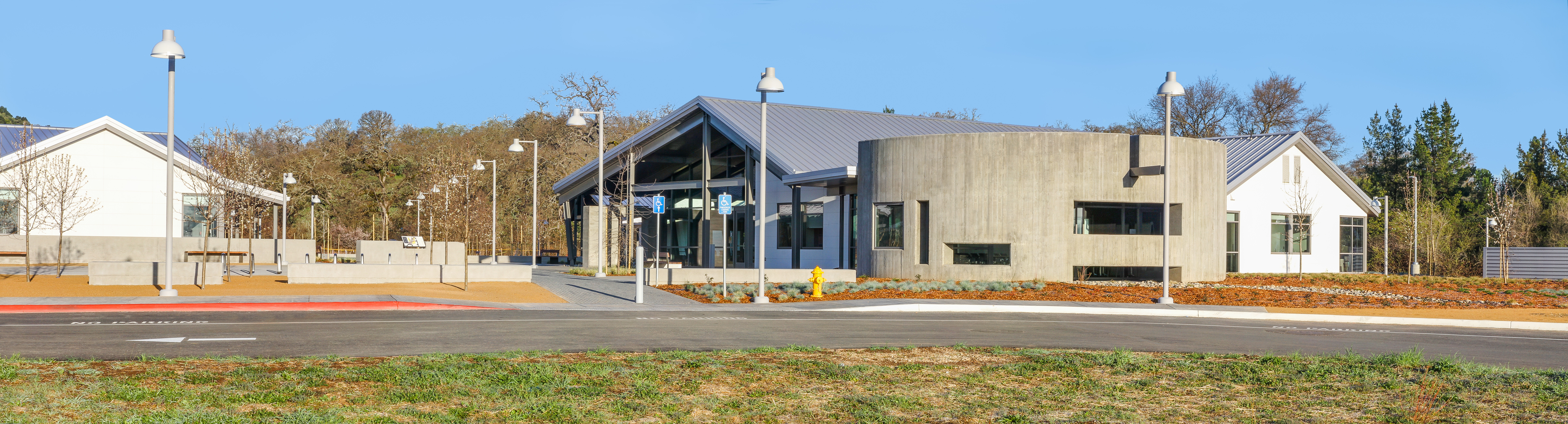 Photo of the Mendocino College Lake Center Buildings