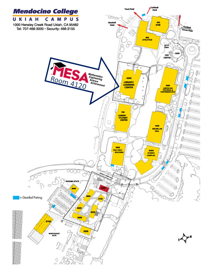 Map to MESA Center