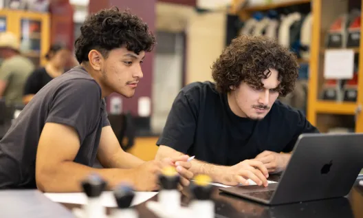 Students at Computer