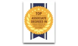 Top Associate Degrees in Human Services & Social Work in California badge image