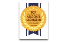 Top Associate Degrees in Human Services & Social Work in California badge image